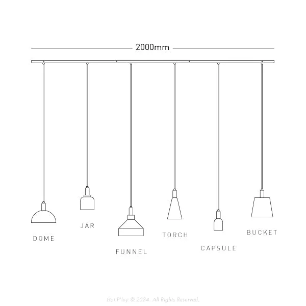 Black Menagerie Pendant Light