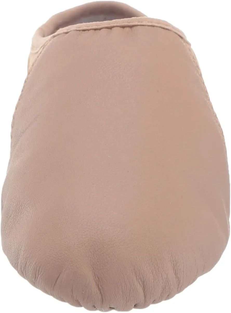 Bloch Girl's Neo-Flex Slip-On Leather Jazz Shoes Dance Shoes, Neoprene Slip-On Split Sole with EVA Forefoot and Heel Pads