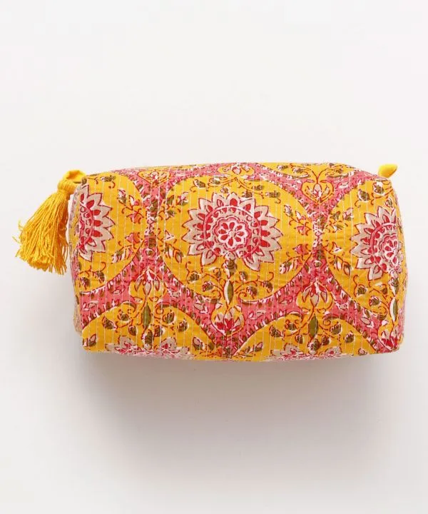 Block Print Style Pouch