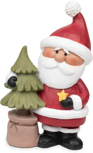 Blossom Bucket Santa and Christmas Tree Gift, 4 inches Tall