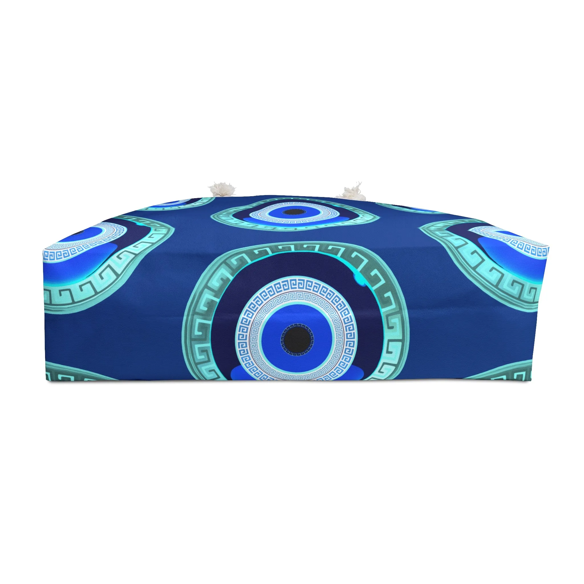 Blue White Mati Evil Eye Weekender Bag