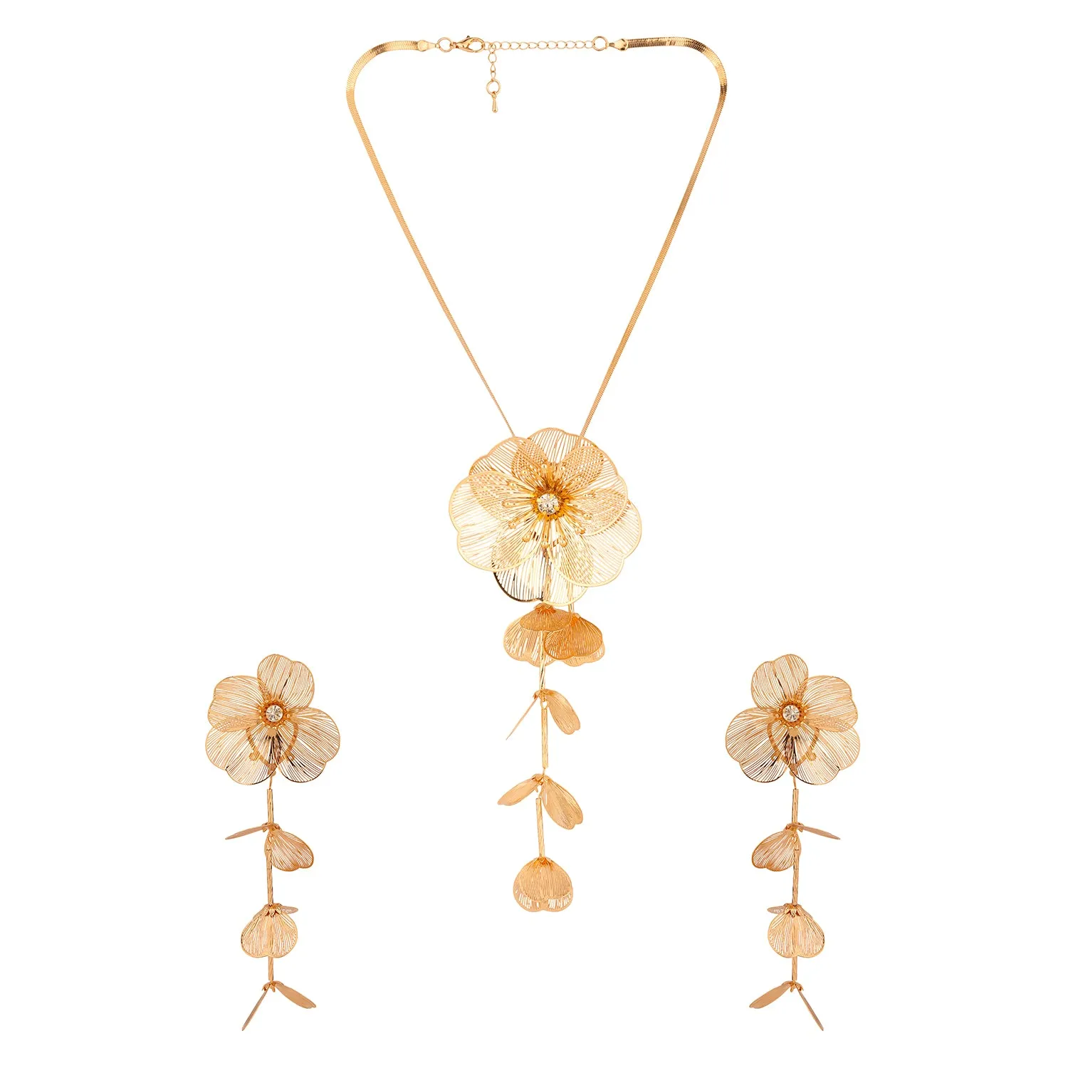 Blume Golden Vine Whisper Floral Pendant Set