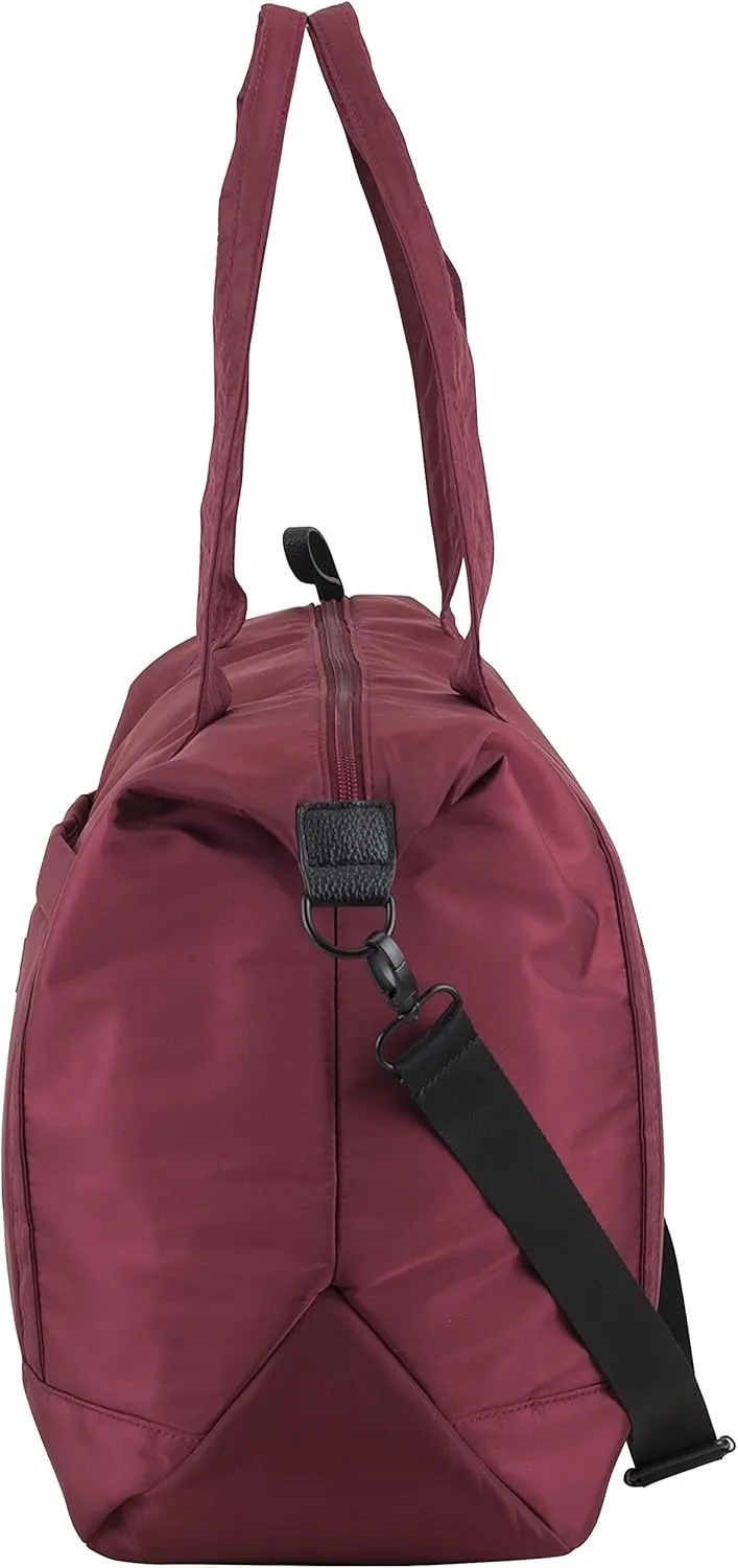BODHI Metro Soft Puffy Shoulder Bag Travel Duffel Tote Carry on Luggage Sport Weekender Overnight Women For Spirit Airlines