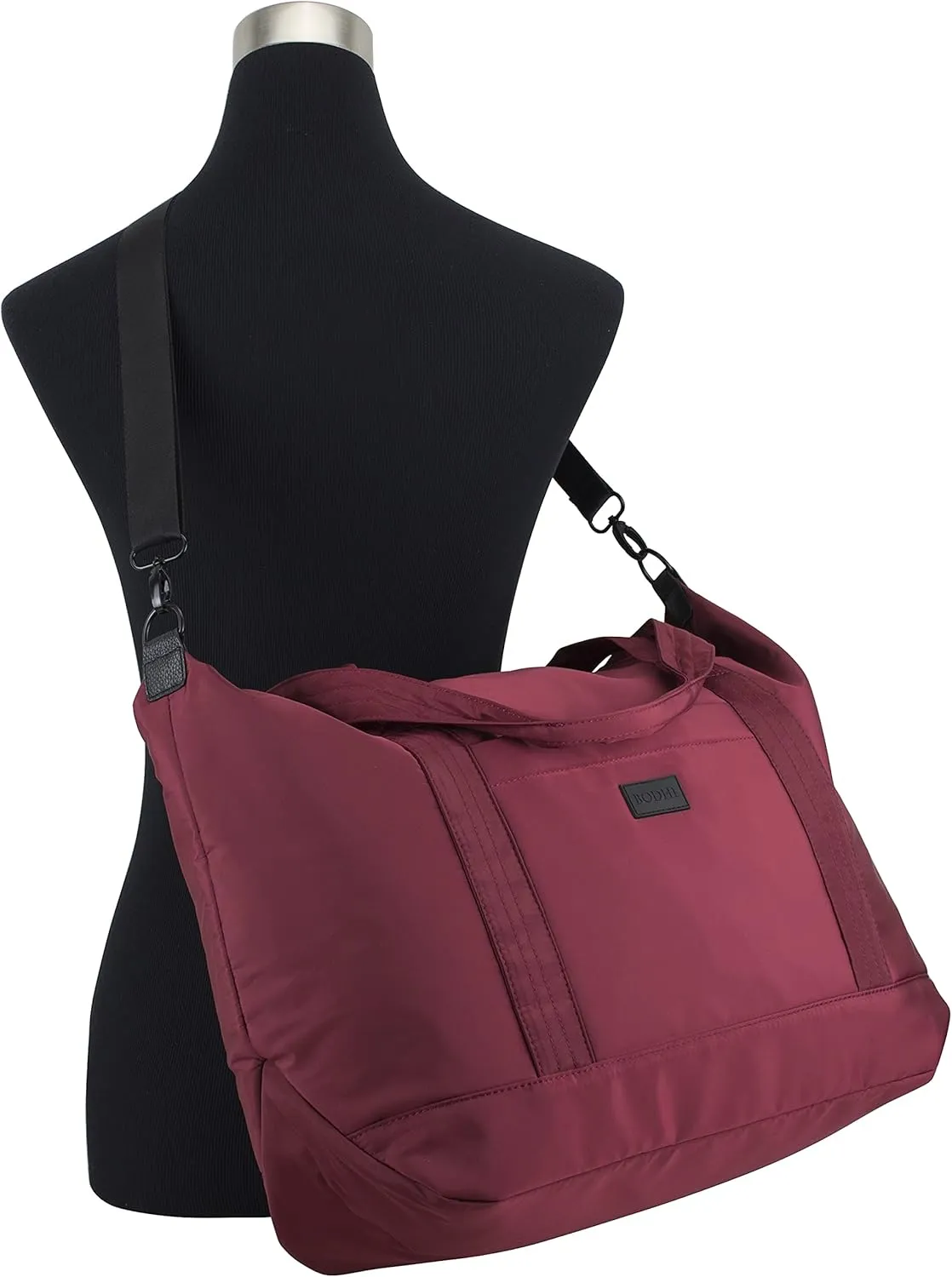 BODHI Metro Soft Puffy Shoulder Bag Travel Duffel Tote Carry on Luggage Sport Weekender Overnight Women For Spirit Airlines