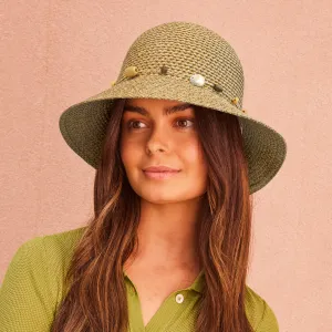 BOHEMIAN BUCKET SUN HAT NATURAL 60CM (L/XL)