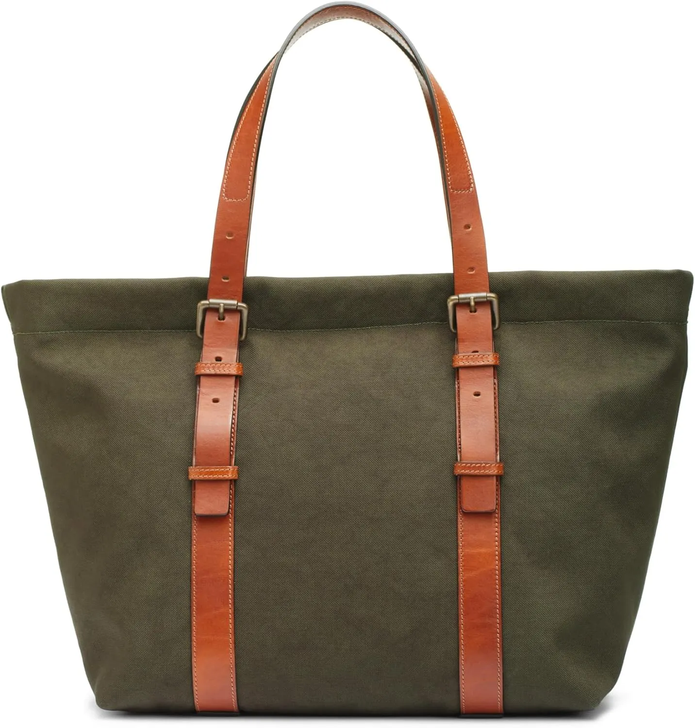 Bosca Leather & Nylon Tote for Women – Large Italian Work Bag, Stylish & Durable Purse Made from Recycled Materials