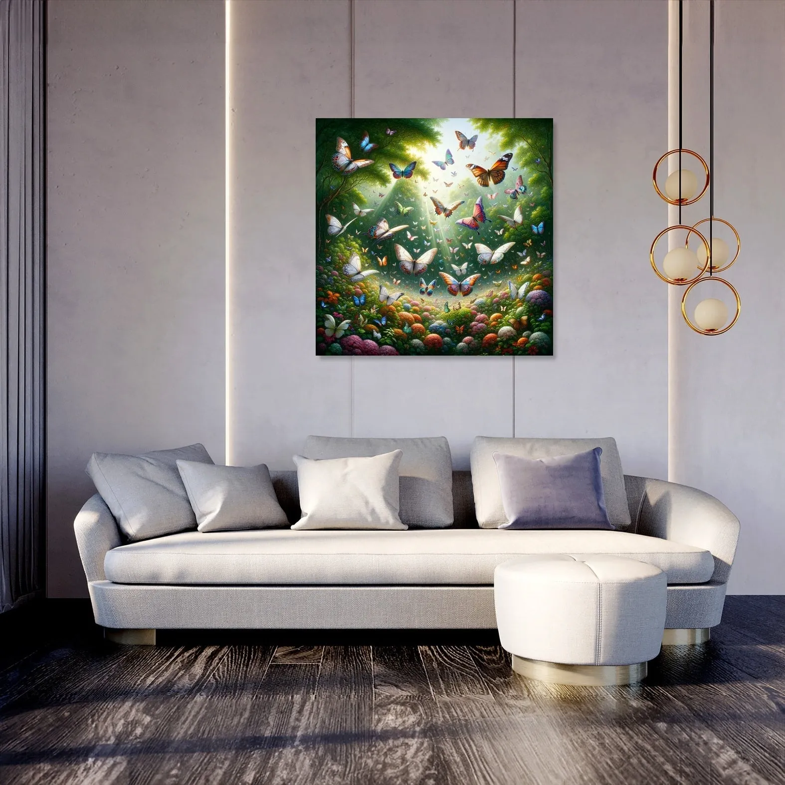 Butterfly Garden Dance Canvas
