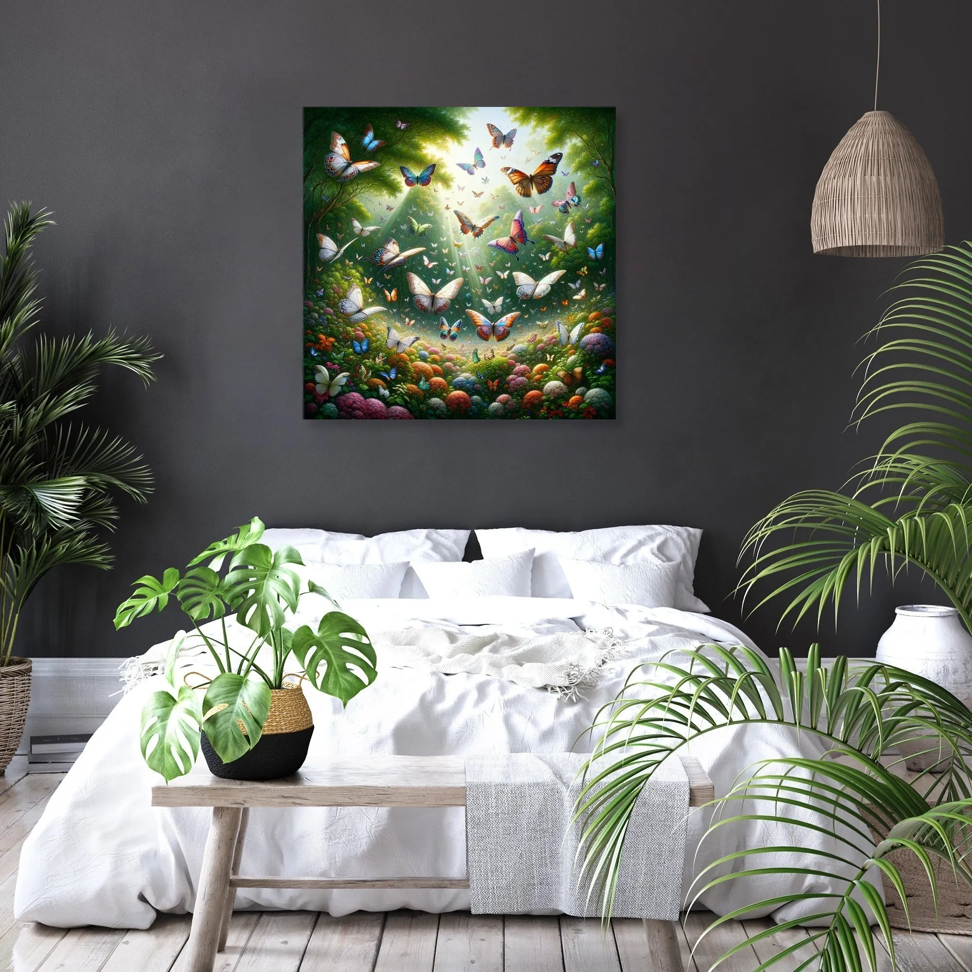 Butterfly Garden Dance Canvas