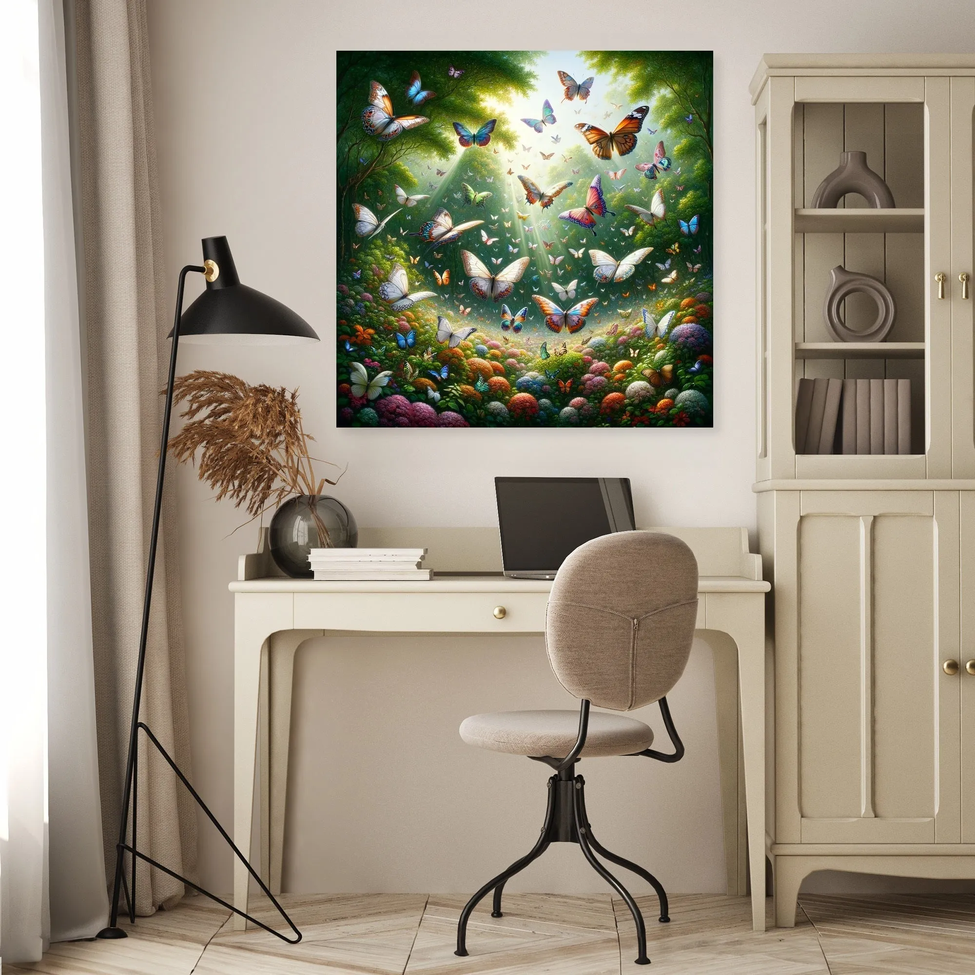 Butterfly Garden Dance Canvas