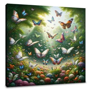 Butterfly Garden Dance Canvas