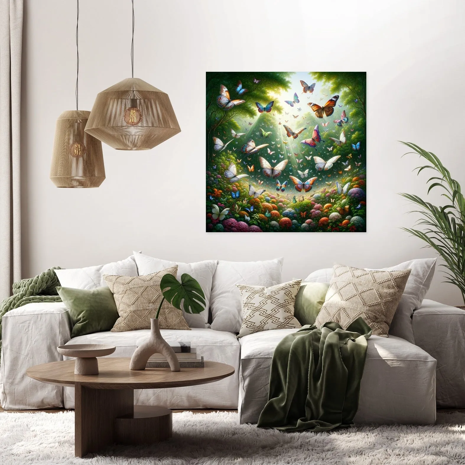 Butterfly Garden Dance Canvas