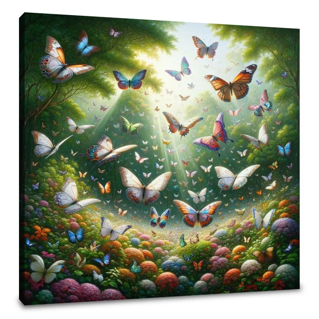 Butterfly Garden Dance Canvas
