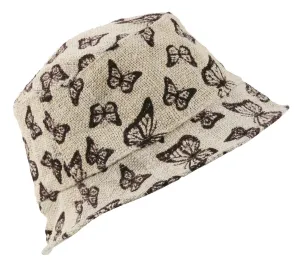 Butterfly Hemp Bucket Hat • PB-30