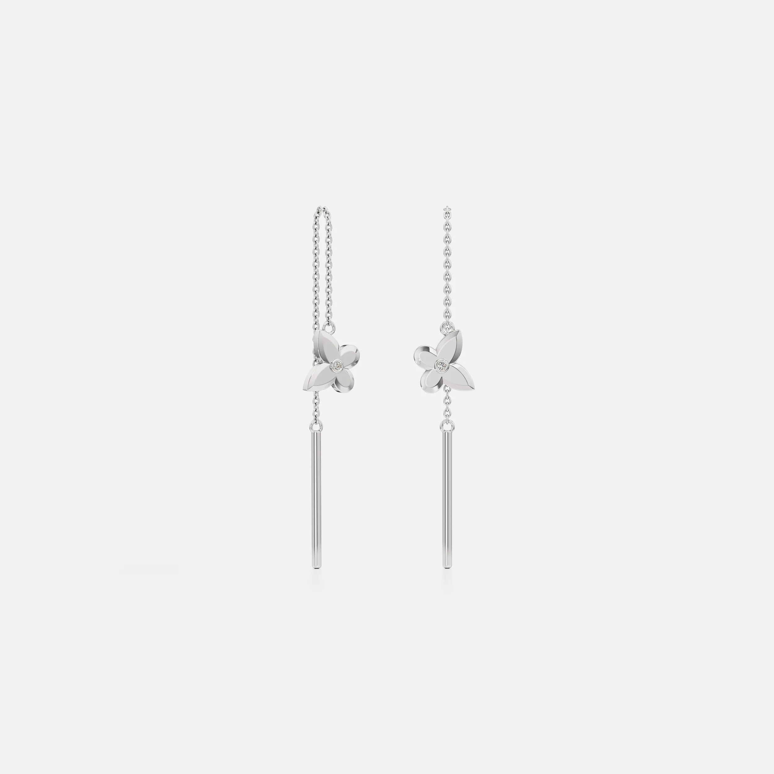 Butterfly Threader Earrings