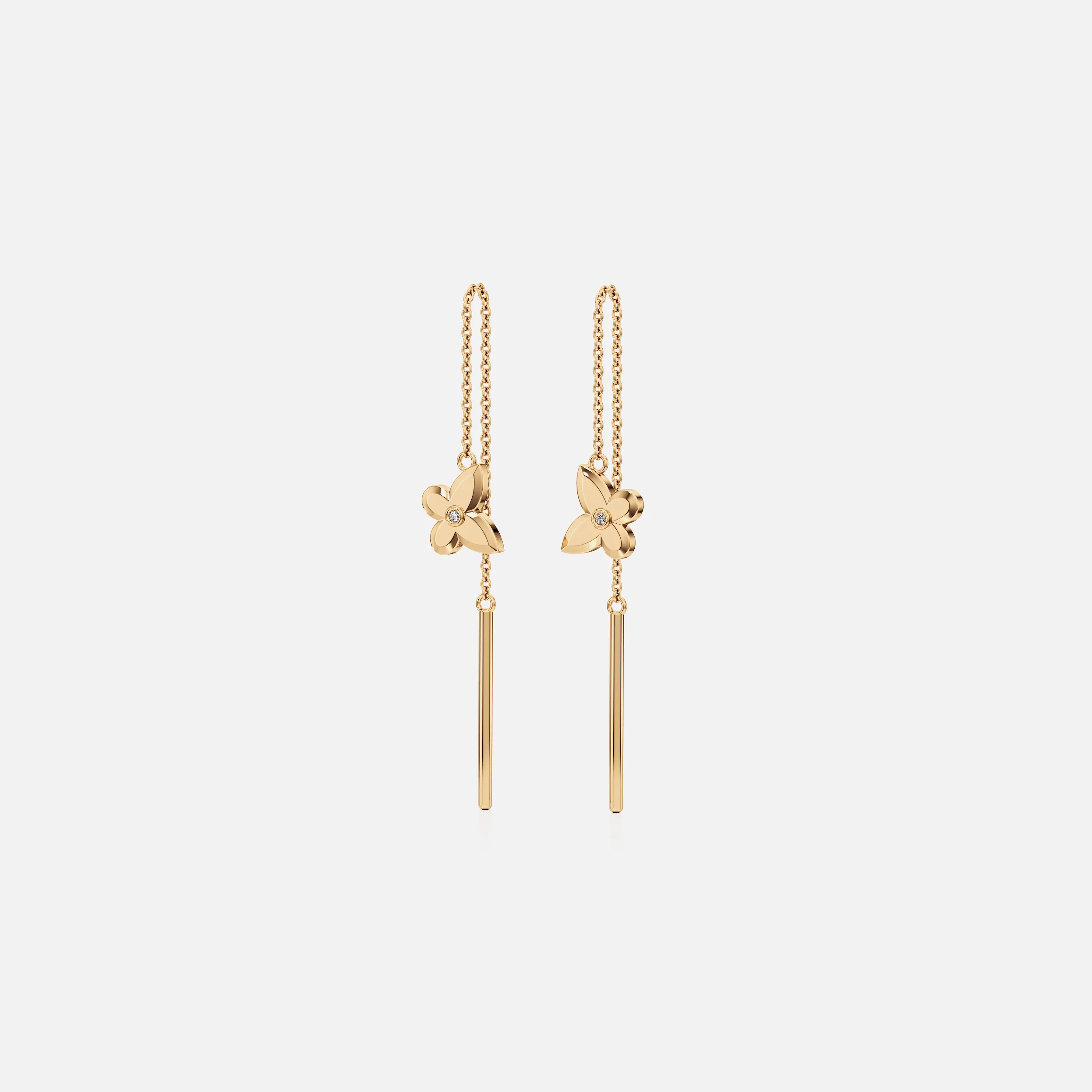 Butterfly Threader Earrings