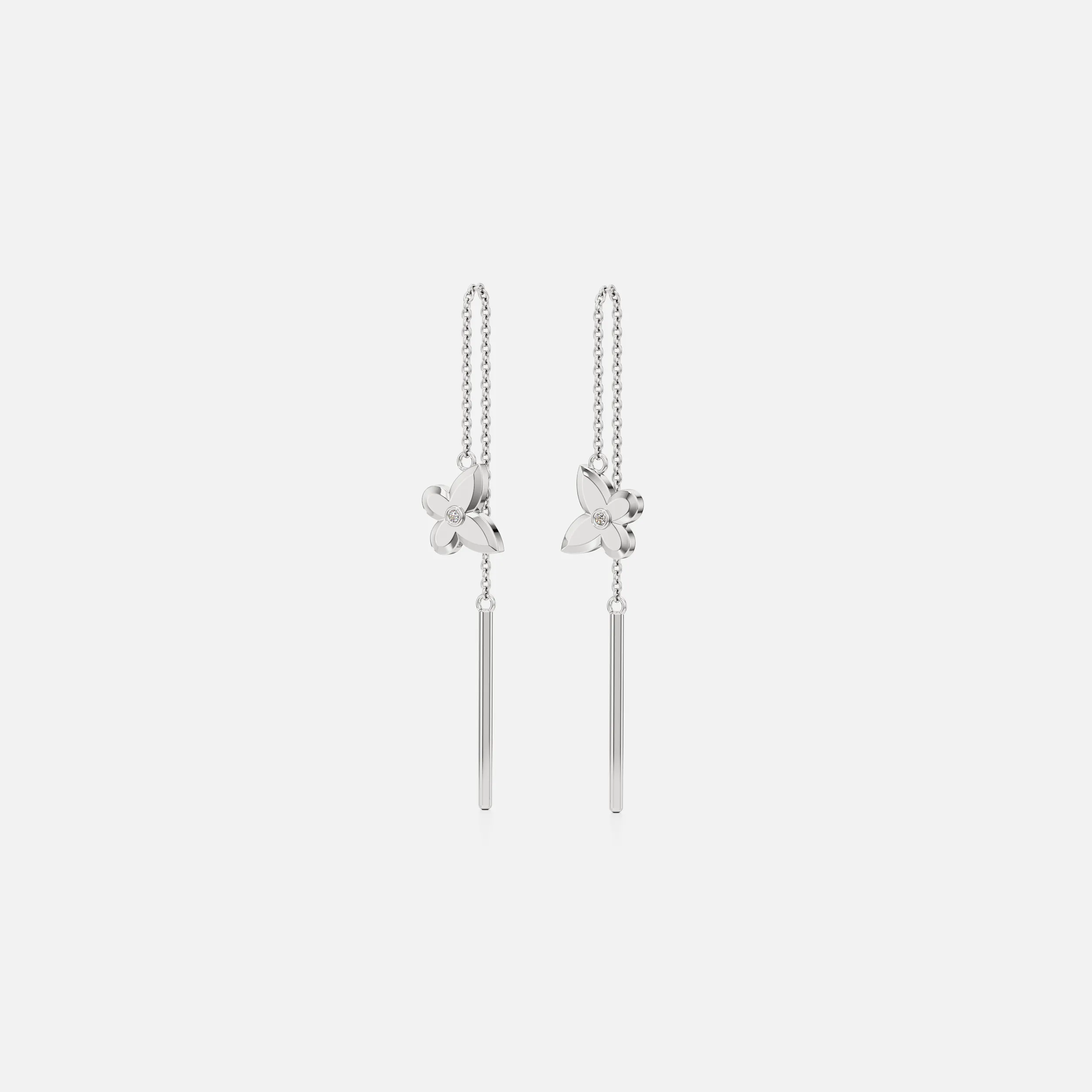 Butterfly Threader Earrings