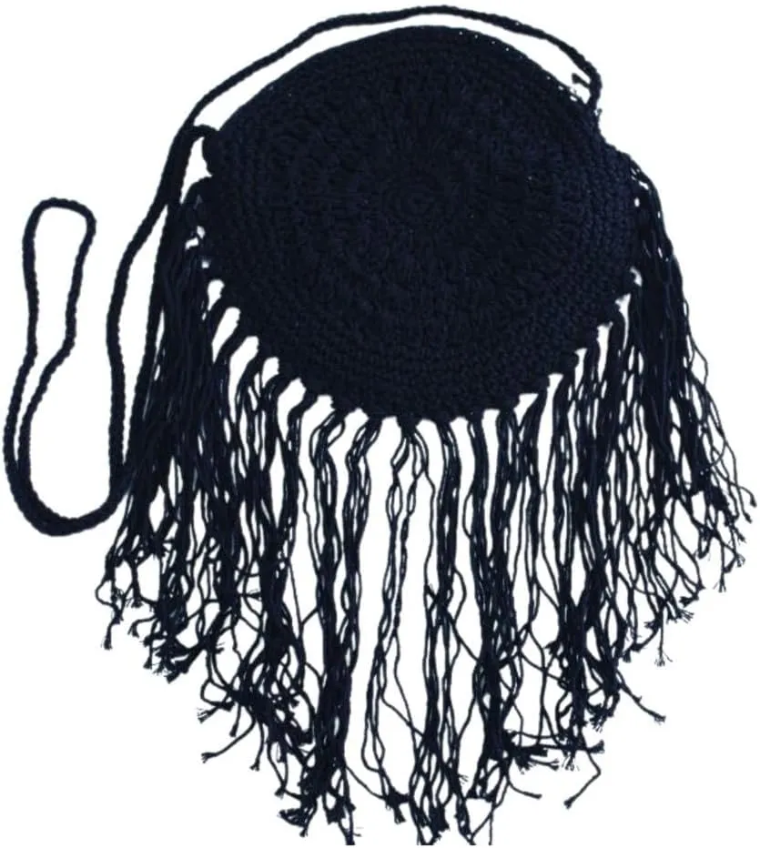 Chic Handmade Round Crossbody Crochet Purse: Elevate Your Style with This Exquisite Artisan-Crafted Fashion Accessory
