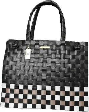 Cindy luxe Checkered Woven handbag - Timeless Elegance & Functionality