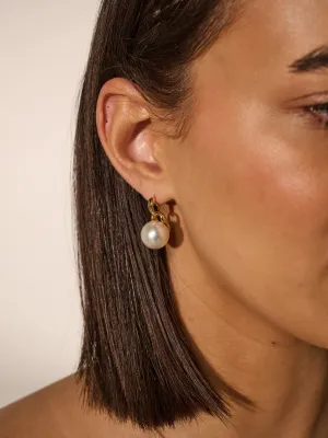 Classic Pearl 18K Gold Plated Earrings