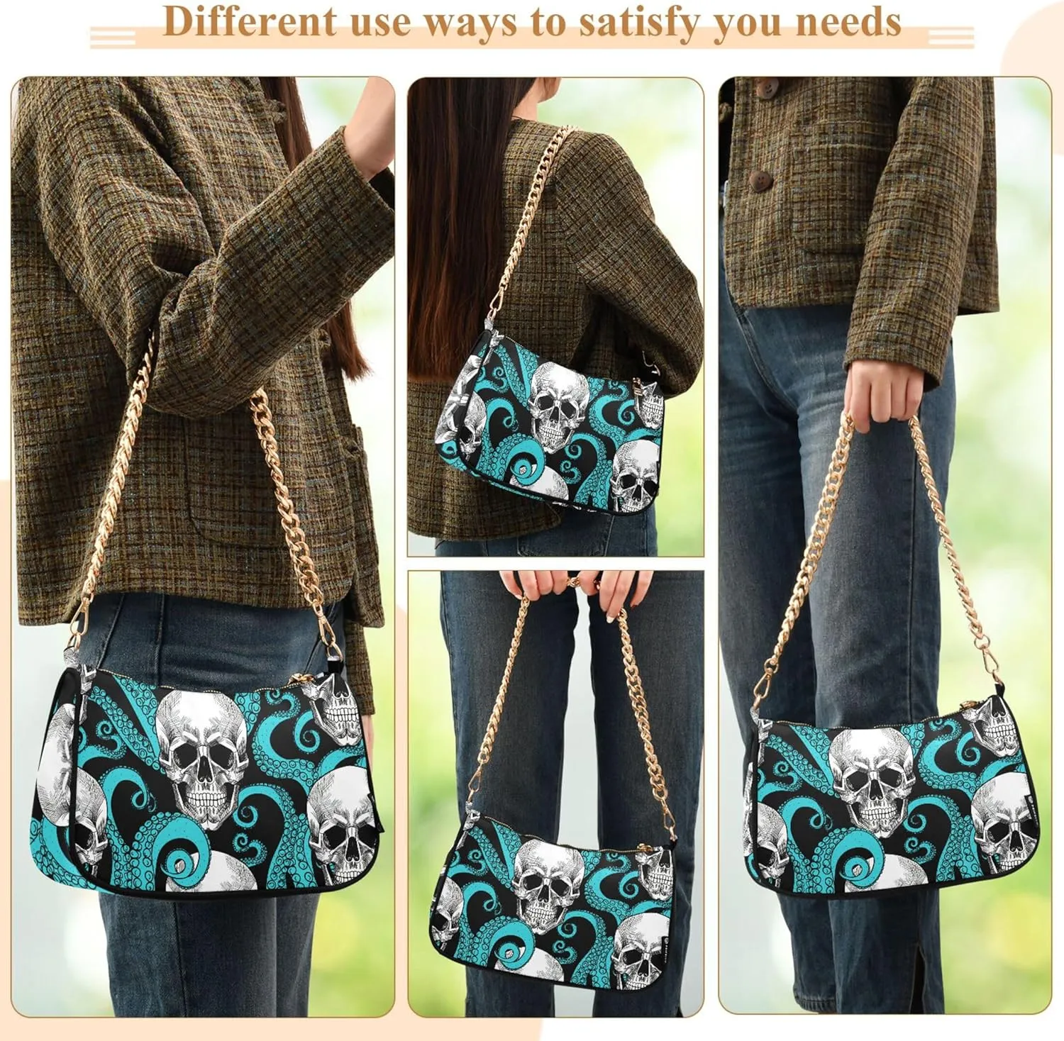 Colorful Mandala Geometry Womens Purse Hobo Party Purse Women Evening Handbag Formal over the Shoulder Purse