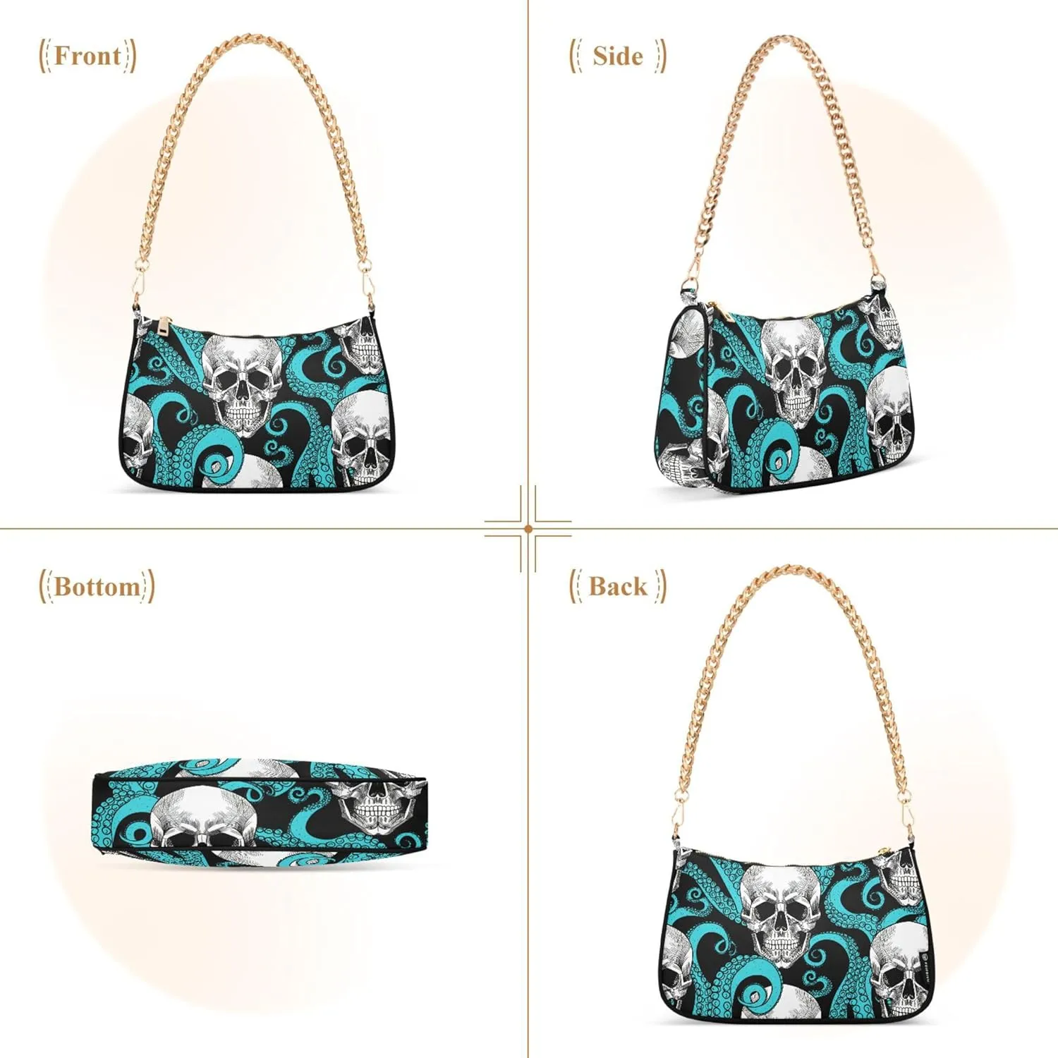 Colorful Mandala Geometry Womens Purse Hobo Party Purse Women Evening Handbag Formal over the Shoulder Purse