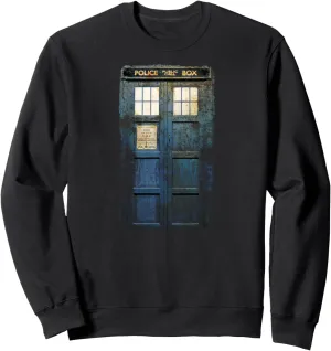 Cosplay Tardis Distressed Time-Traveller Sci-Fan Sweatshirt