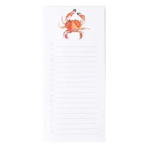 Crab Illustrated List Pad
