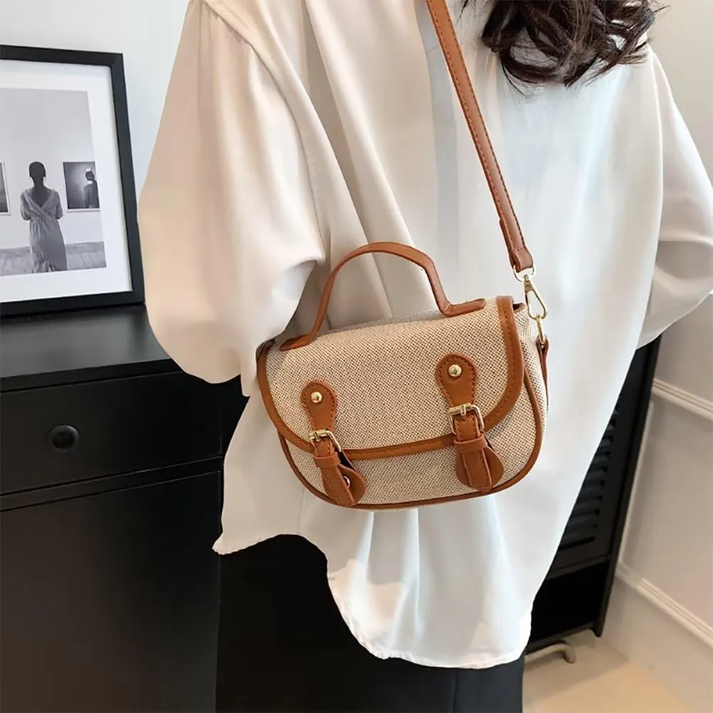 Crossbody Bag for Women Small Saddle Bag Designer Top Handle Satchel Purse Shoulder Purses and Handbags Travel Purse