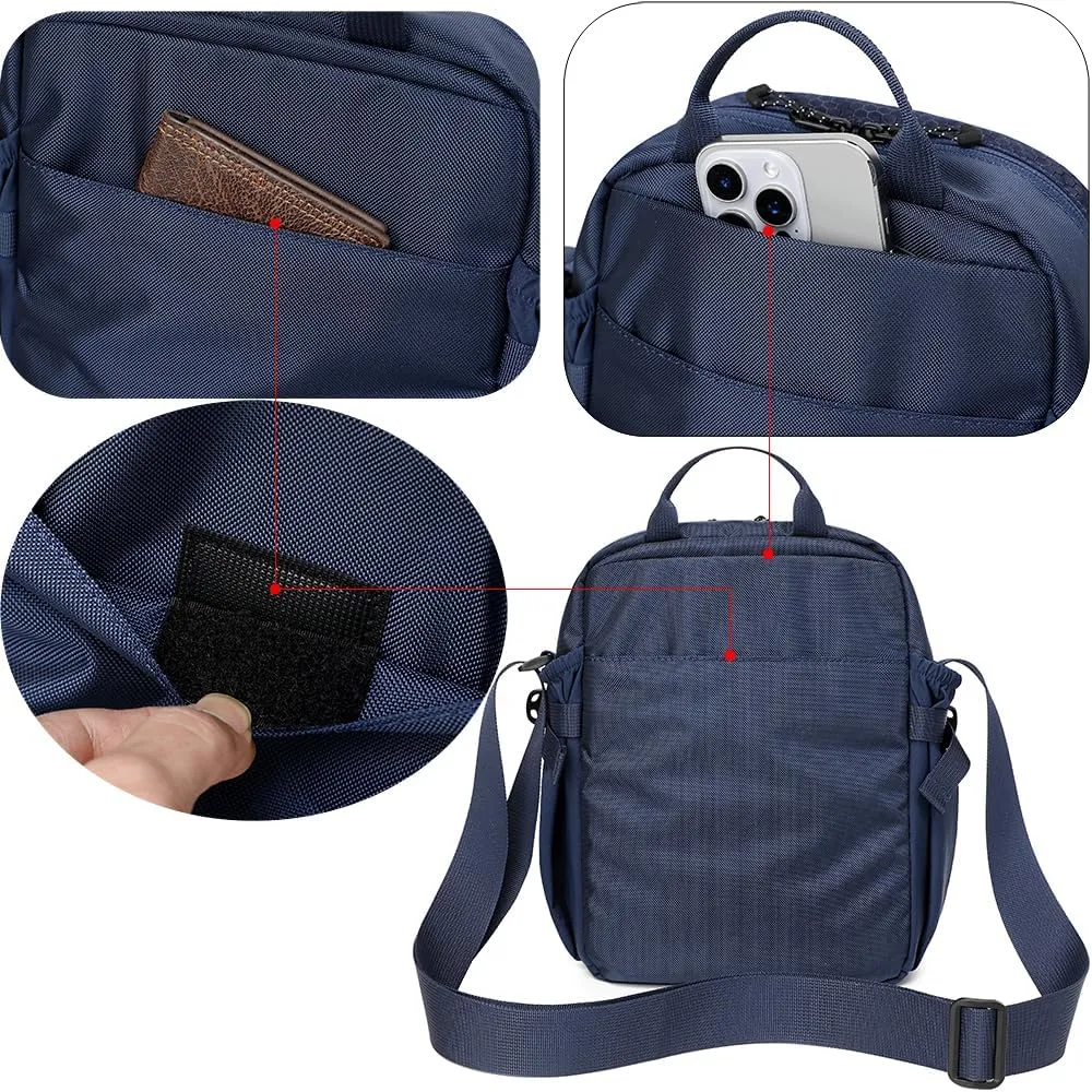 Crossbody Bag sports outdoor shoulder bag Unisex Messenger Bag 10.2‘’×7.8‘’×3.5‘’ small Lightweight sports travel bag