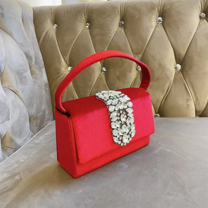 Crystal Encrusted Diamond Handbag