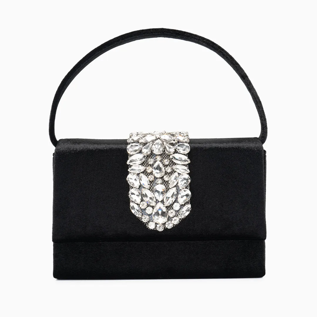 Crystal Encrusted Diamond Handbag