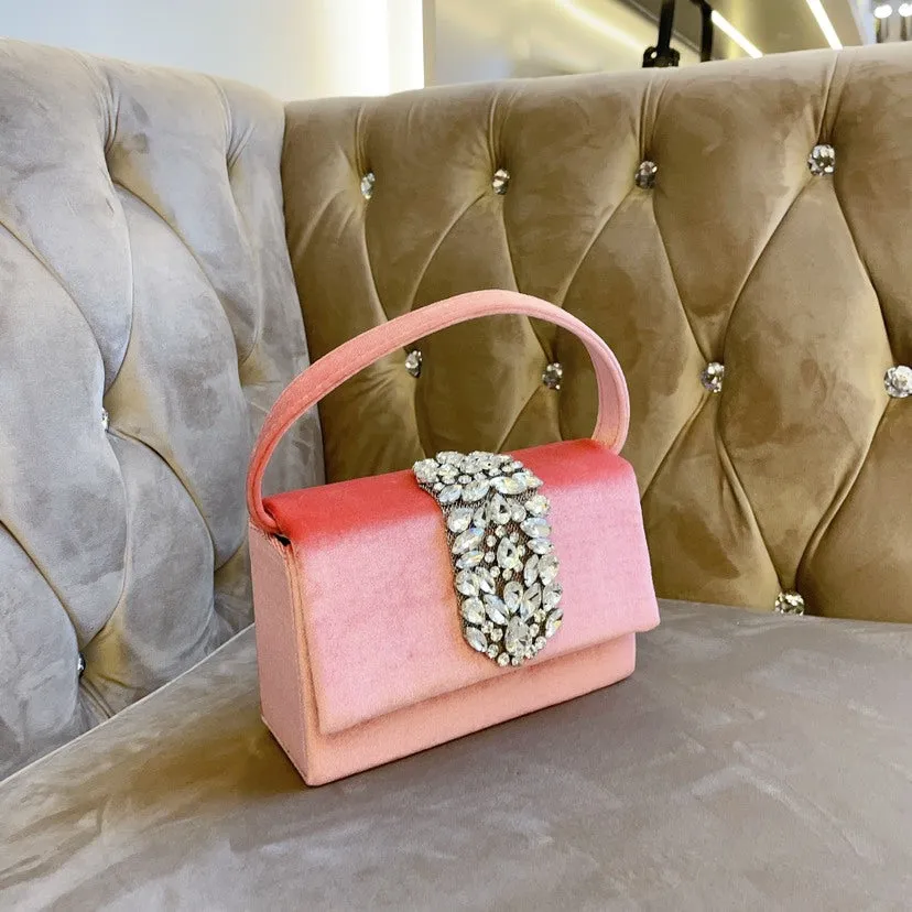 Crystal Encrusted Diamond Handbag