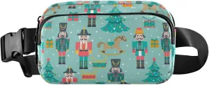 Customized Christmas Tree Nutcracker Women Fanny Pack Belt Bags Hip Pack Waterproof Cartoon Cross Body Waist Purse