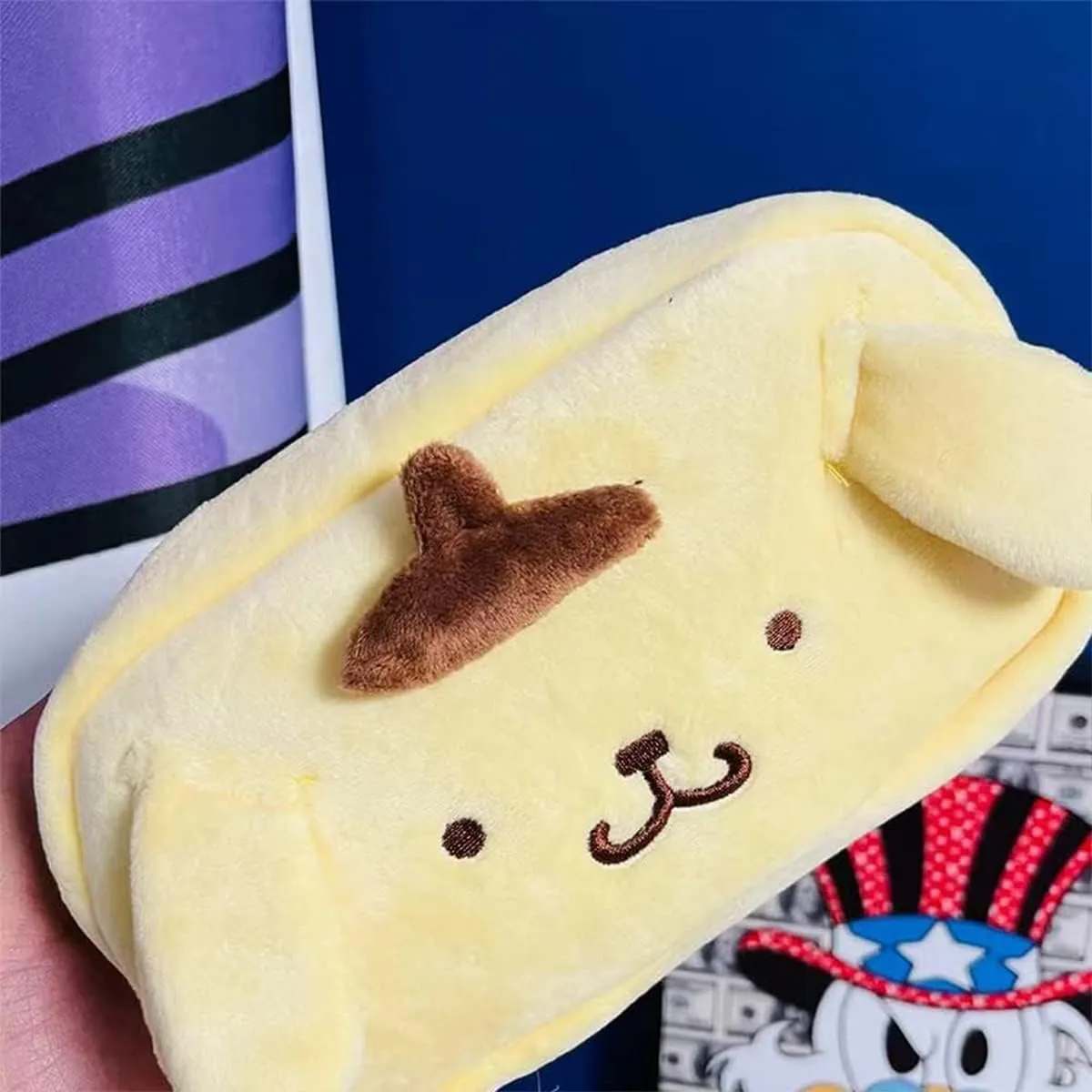 Cute Cosmetic Bag, Cartoon Makeup Bag for Girls, Kawaii Anime Cartoon Capacity bag case for women