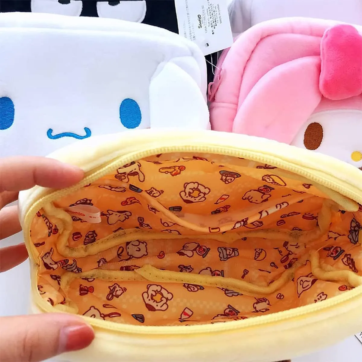 Cute Cosmetic Bag, Cartoon Makeup Bag for Girls, Kawaii Anime Cartoon Capacity bag case for women