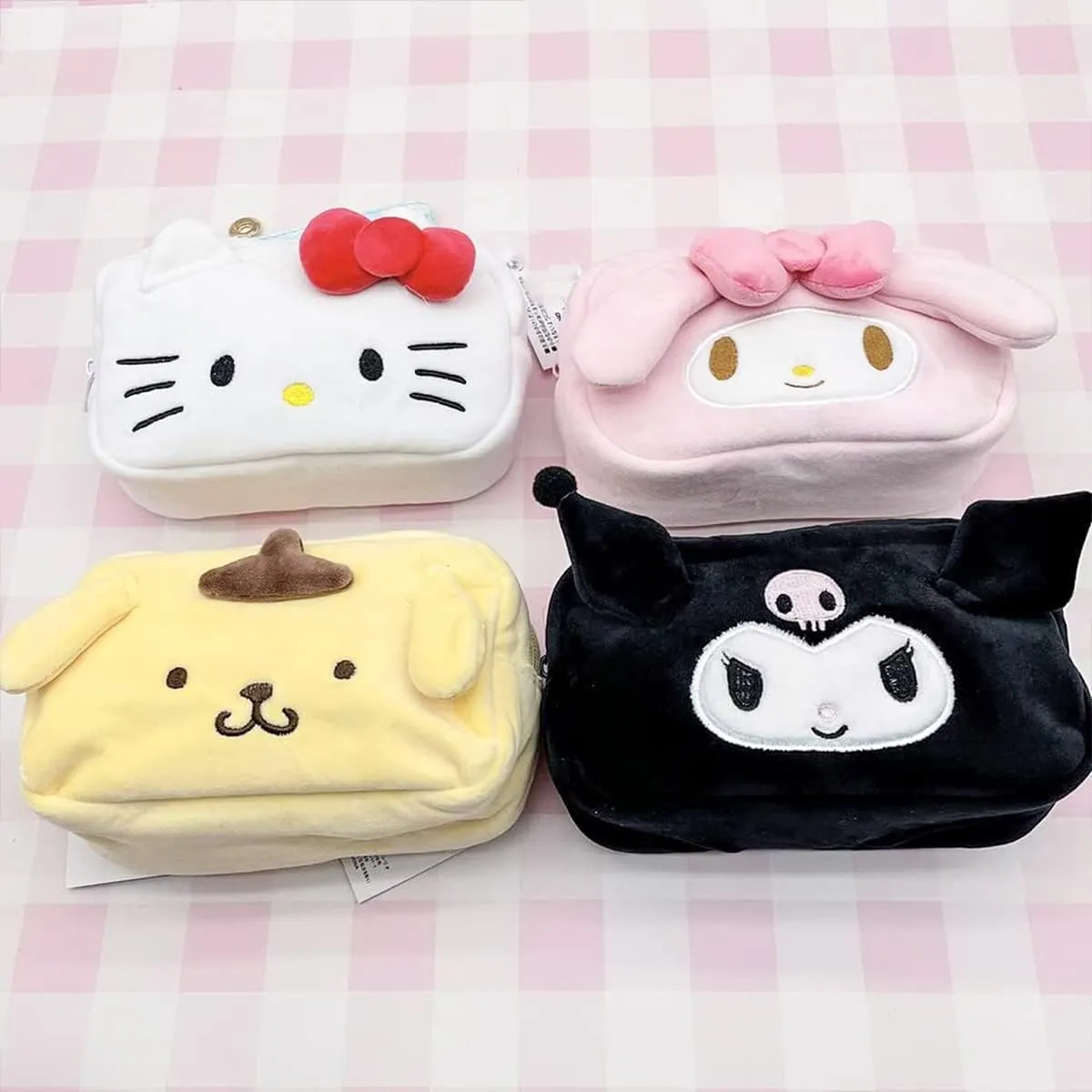 Cute Cosmetic Bag, Cartoon Makeup Bag for Girls, Kawaii Anime Cartoon Capacity bag case for women