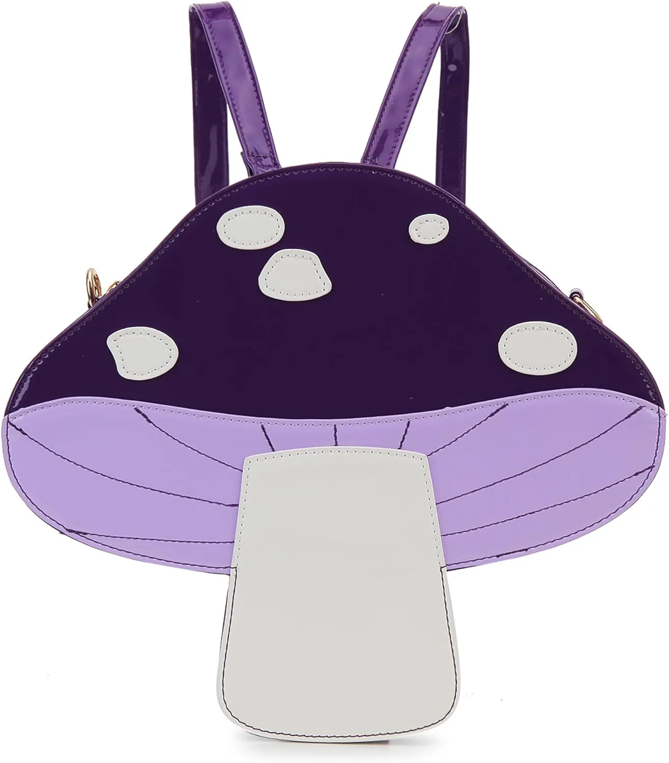 Cute Mushroom Backpack Purse Shoulder Bag for Women Funny Shaped Purses and Handbags Novelty Crossbody Bag