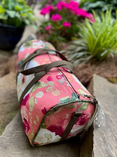 Dallas Duffel - Rose & Olive Duffel Bag - Travel Bag - Overnight Bag - Floral