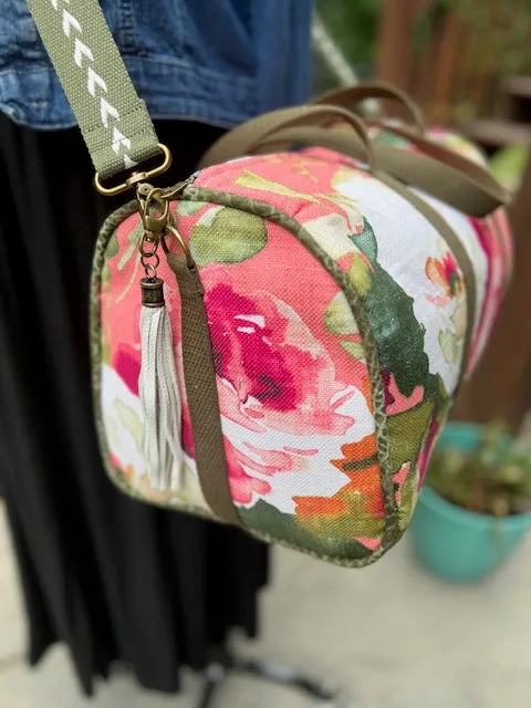 Dallas Duffel - Rose & Olive Duffel Bag - Travel Bag - Overnight Bag - Floral