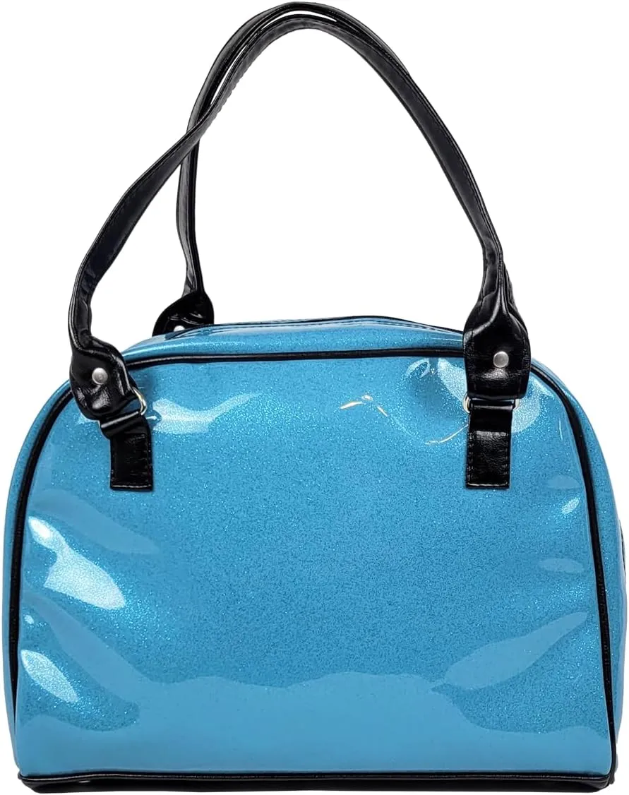 Dazzling, Colorful, Sparkly, Faux Patent Leather, Large, Shiny, Handbag, Travel Bag, Satchel, Fav Tote