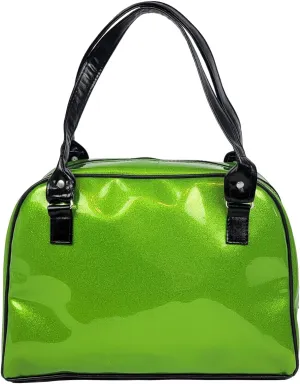 Dazzling, Colorful, Sparkly, Faux Patent Leather, Large, Shiny, Handbag, Travel Bag, Satchel, Fav Tote