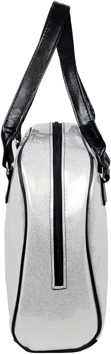 Dazzling, Colorful, Sparkly, Faux Patent Leather, Large, Shiny, Handbag, Travel Bag, Satchel, Fav Tote