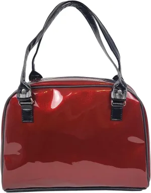 Dazzling, Colorful, Sparkly, Faux Patent Leather, Large, Shiny, Handbag, Travel Bag, Satchel, Fav Tote