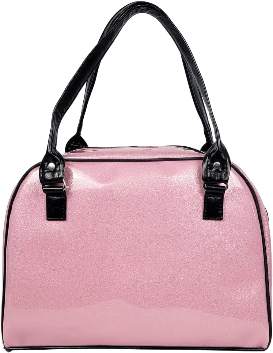 Dazzling, Colorful, Sparkly, Faux Patent Leather, Large, Shiny, Handbag, Travel Bag, Satchel, Fav Tote