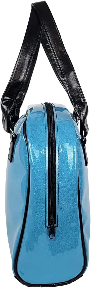 Dazzling, Colorful, Sparkly, Faux Patent Leather, Large, Shiny, Handbag, Travel Bag, Satchel, Fav Tote