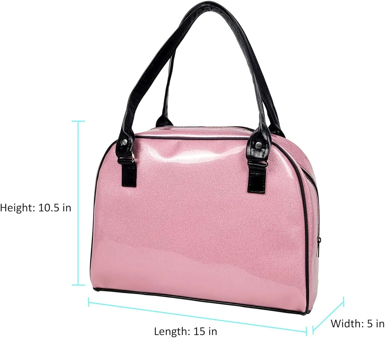 Dazzling, Colorful, Sparkly, Faux Patent Leather, Large, Shiny, Handbag, Travel Bag, Satchel, Fav Tote