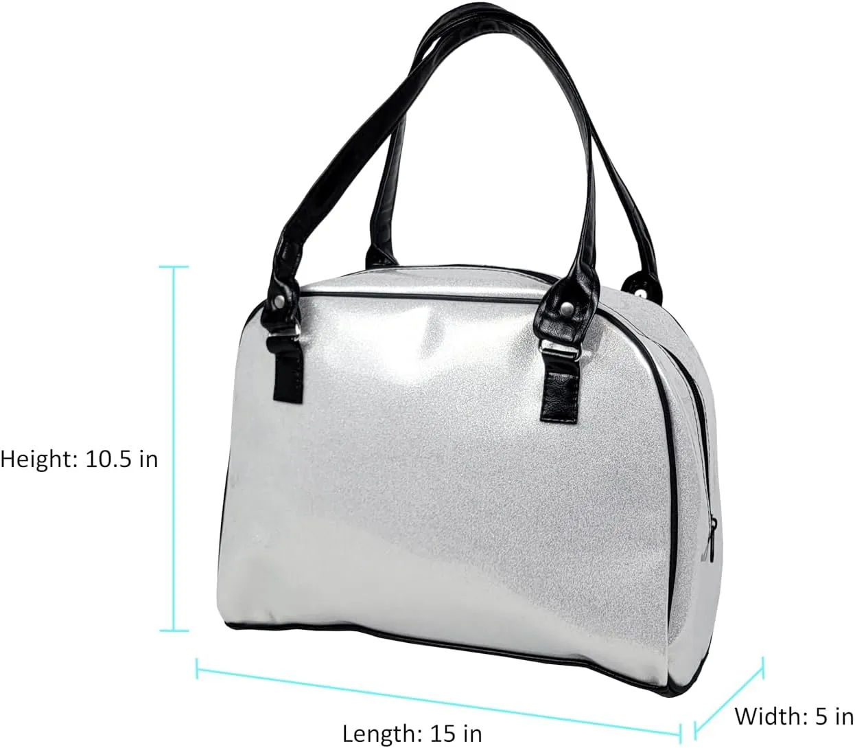 Dazzling, Colorful, Sparkly, Faux Patent Leather, Large, Shiny, Handbag, Travel Bag, Satchel, Fav Tote