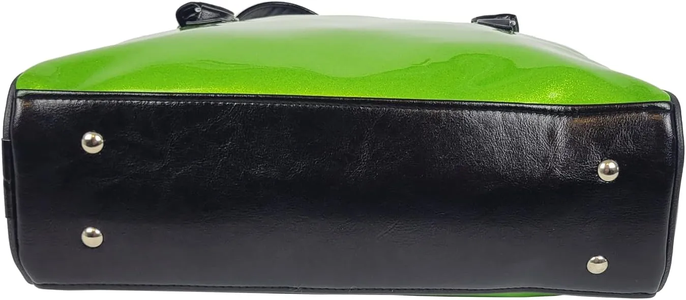 Dazzling, Colorful, Sparkly, Faux Patent Leather, Large, Shiny, Handbag, Travel Bag, Satchel, Fav Tote