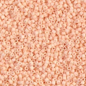 DB 1512, Matte Opaque Lt. Peach - Miyuki Delica Beads - Size 11 - 5 grams - Japanese Cylinder Seed Beads - Wholesale & Retail - Pastel Pink