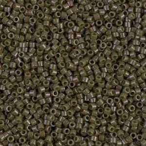 DB 657, Dyed Dark Olive Opaque - Size 11 - 5 grams - Japanese Cylinder Seed Beads - Retail & Wholesale